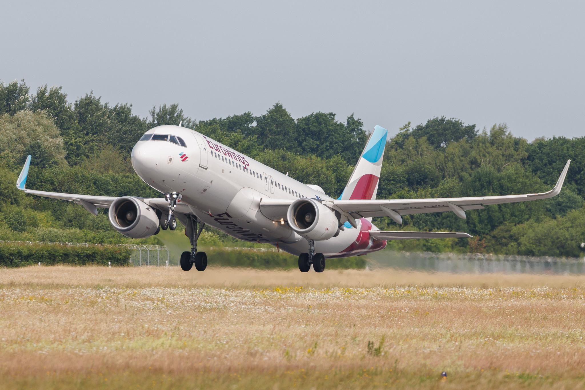 Hamburg Airport: Eurowings (EW / EWG) | Operator: Eurowings Europe | Airbus A320-214 A320 | 9H-EWD | MSN 07019