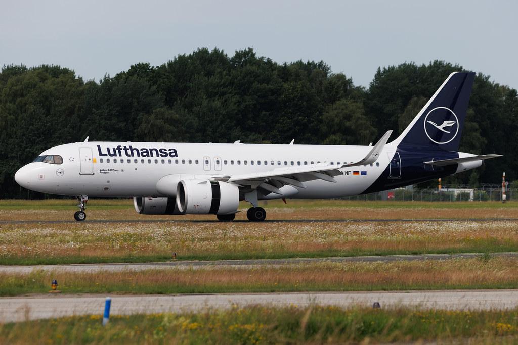Hamburg Airport: Lufthansa (LH / DLH) | Airbus A320-271N A20N | D-AINF | MSN 7577