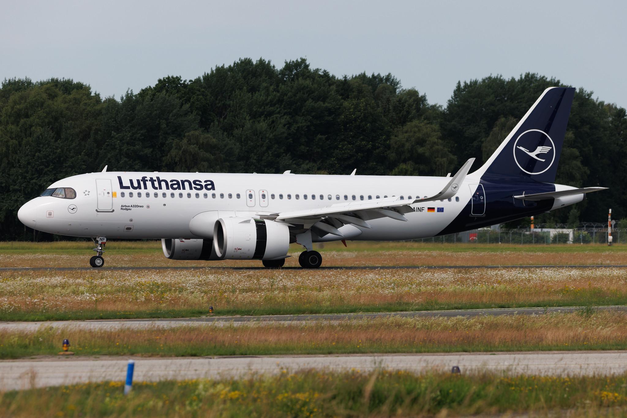 Hamburg Airport: Lufthansa (LH / DLH) | Airbus A320-271N A20N | D-AINF | MSN 7577