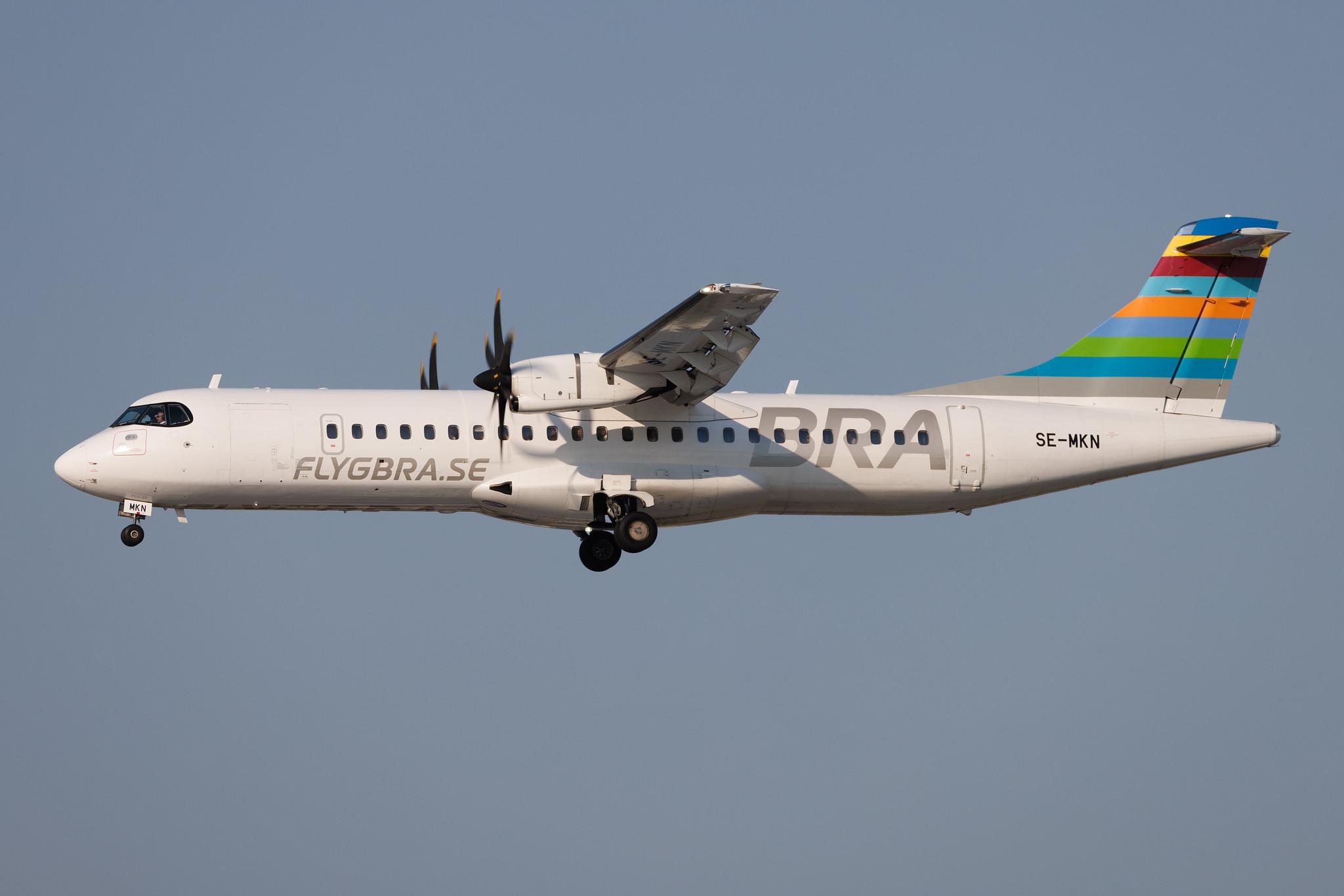 Hamburg Airport: BRA (TF / BRX) | ATR 72-600 AT76 | SE-MKN | MSN 1598