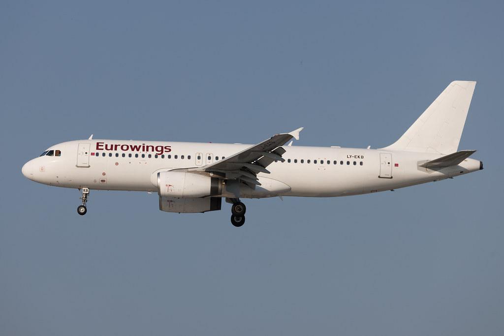 Hamburg Airport: Eurowings (EW / EWG) | Operator: GetJet Airlines | Airbus A320-232 A320 | LY-EKB | MSN 05348