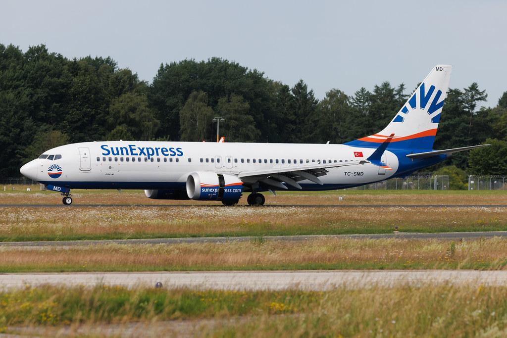 Hamburg Airport: SunExpress (XQ / SXS) | Boeing 737 MAX 8 B38M | TC-SMD | MSN 63605