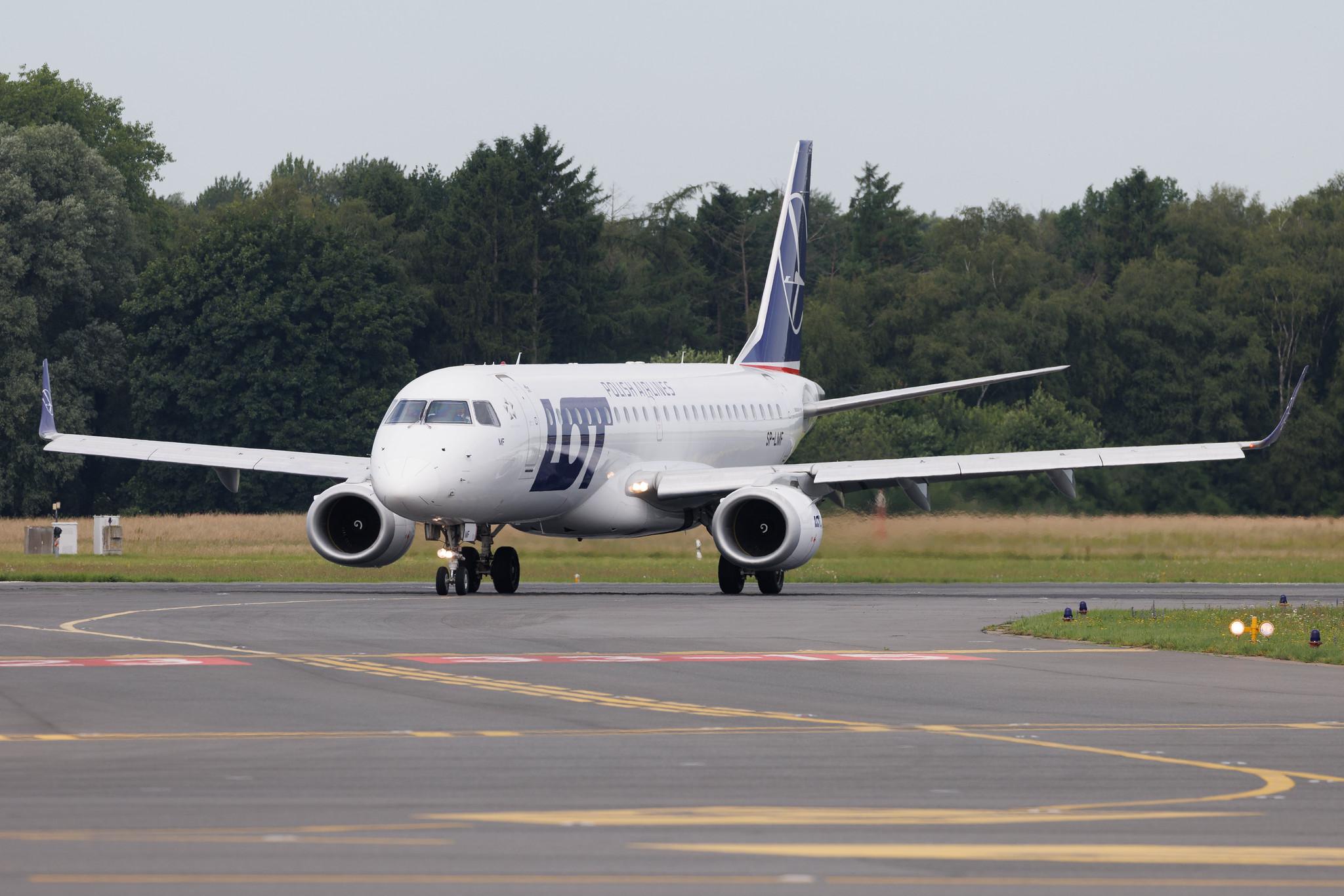 Hamburg Airport: LOT (LO / LOT) | Embraer E190AR E190 | SP-LMF | MSN 19000330