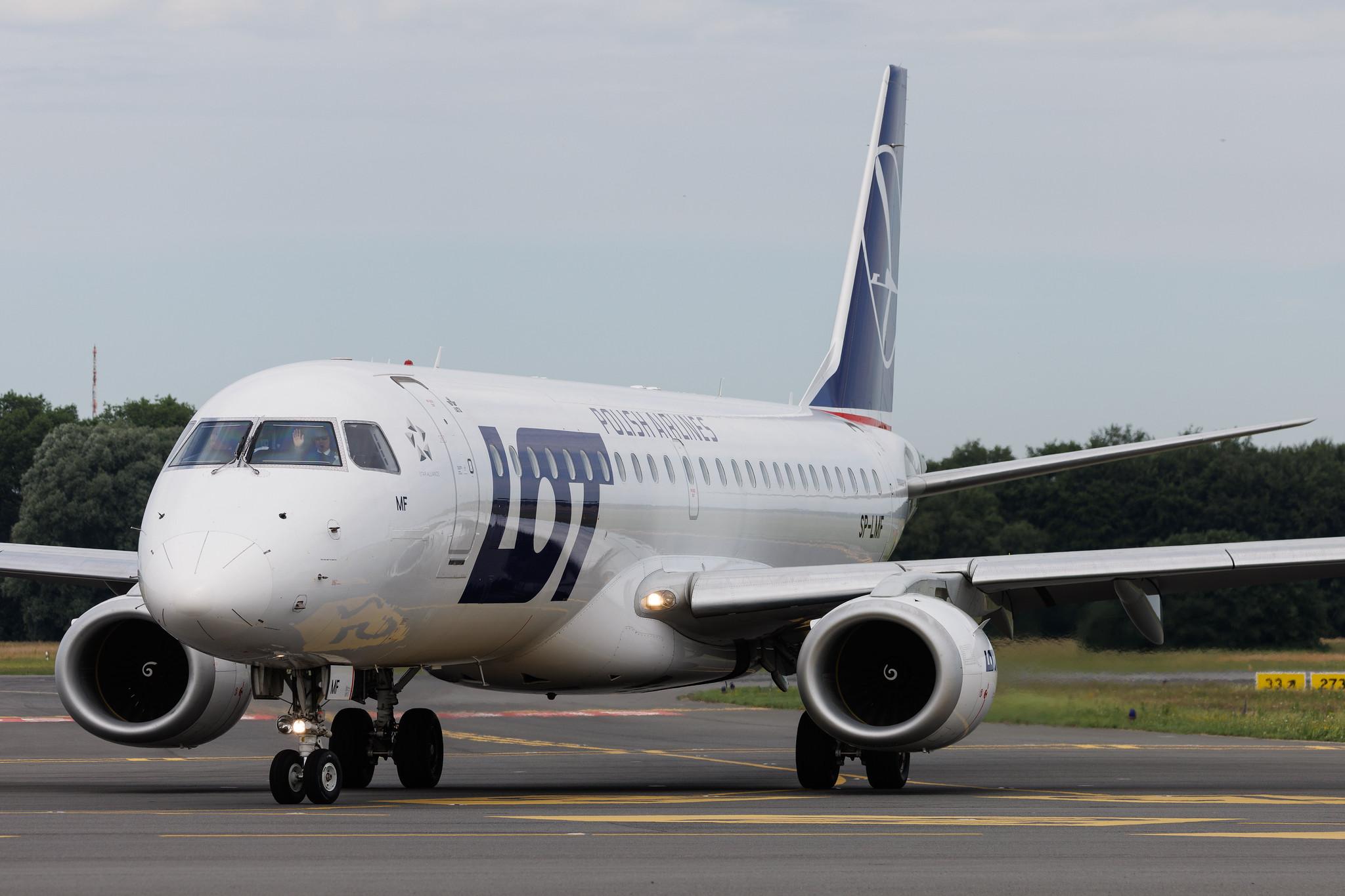 Hamburg Airport: LOT (LO / LOT) | Embraer E190AR E190 | SP-LMF | MSN 19000330