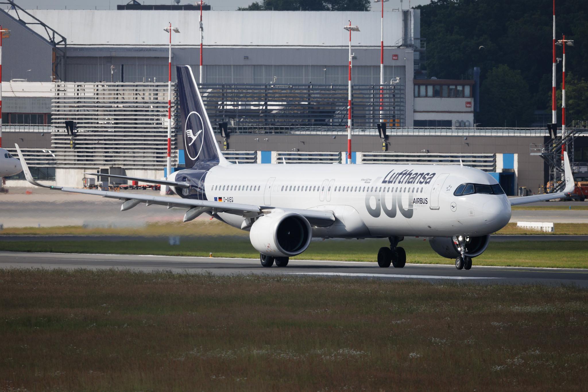 Hamburg Airport: Lufthansa (LH / DLH) | Livery: 600th Airbus Aircraft | Airbus A321-271NX A21N | D-AIEQ | MSN 11267