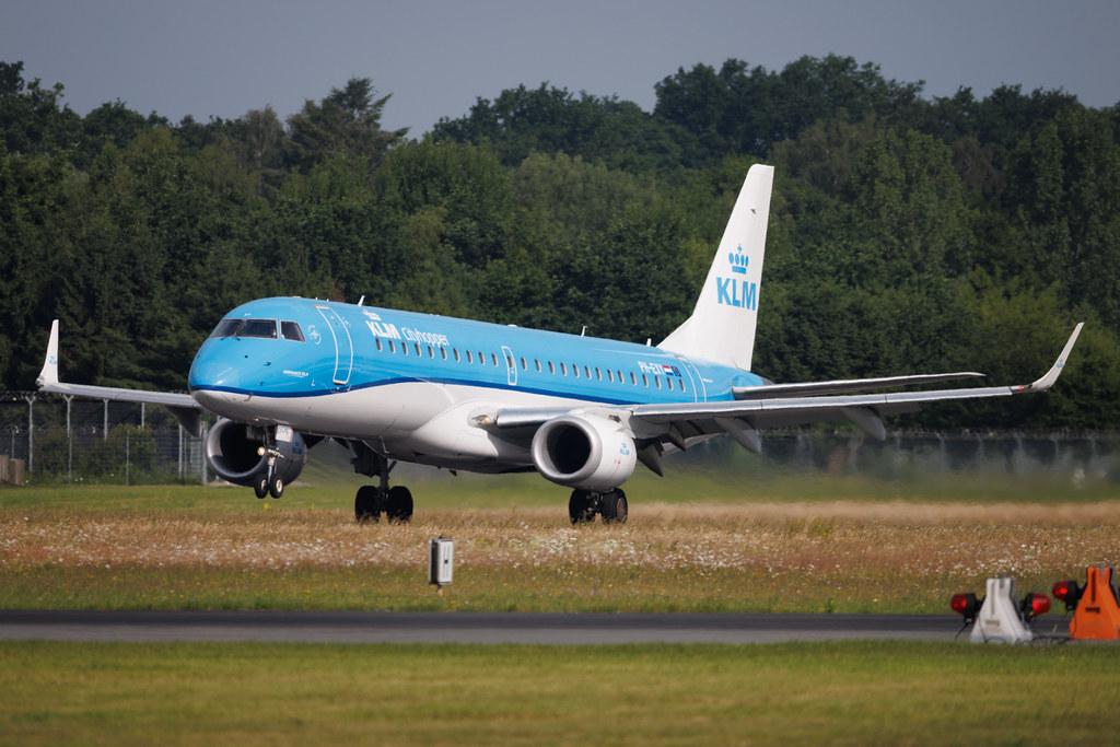 Hamburg Airport: KLM (KL / KLM) | Operator: KLM Cityhopper | Embraer E190STD E190 | PH-EXY | MSN 19000751