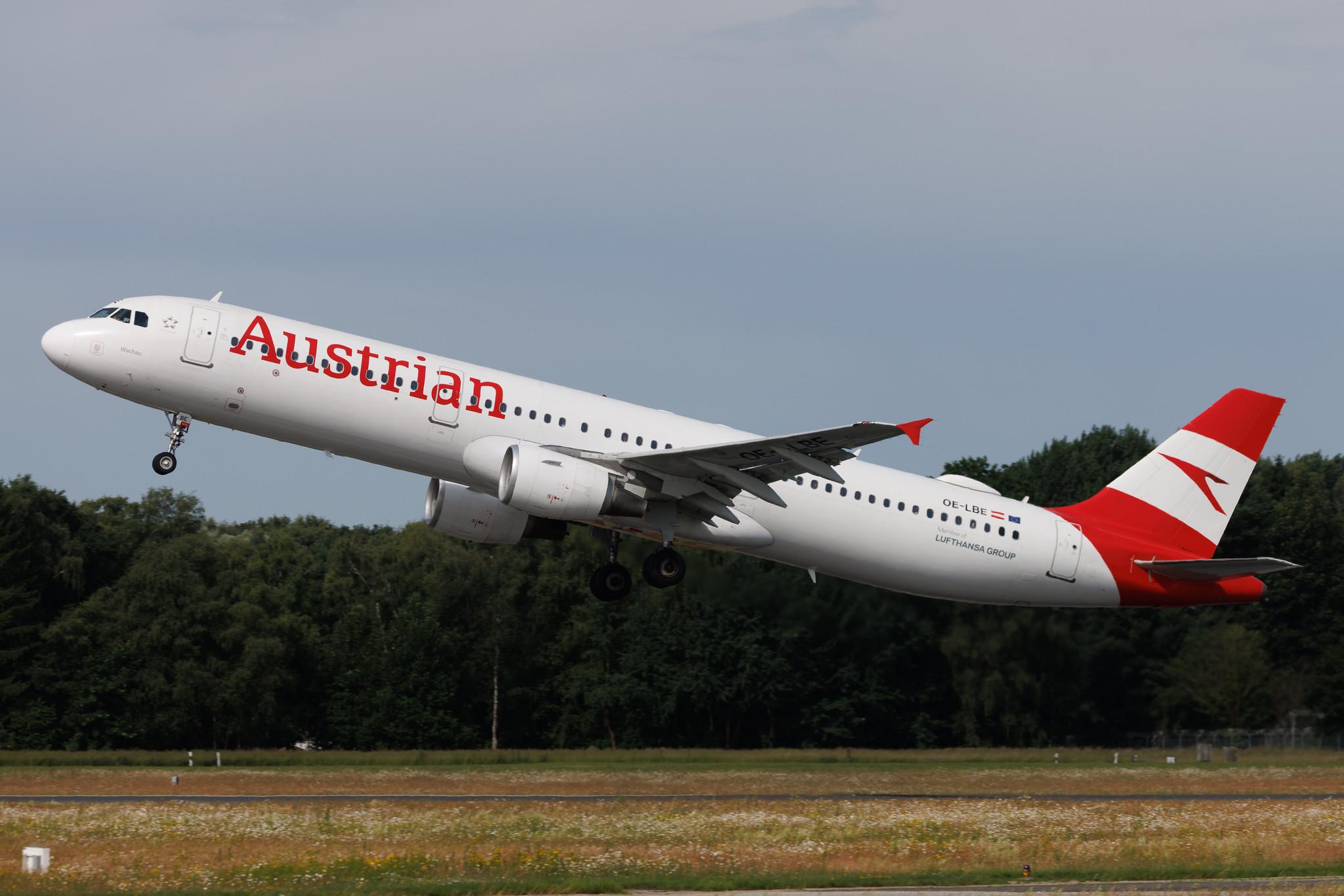 Hamburg Airport: Austrian Airlines (OS / AUA) | Airbus A321-211 A321 | OE-LBE | MSN 0935