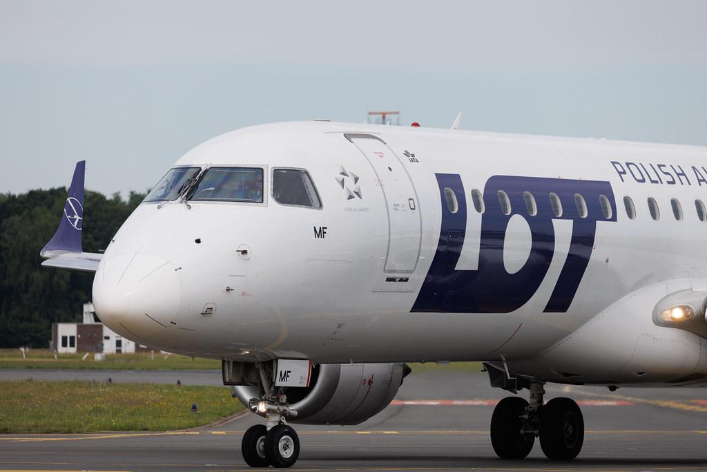 Hamburg Airport: LOT (LO / LOT) | Embraer E190AR E190 | SP-LMF | MSN 19000330
