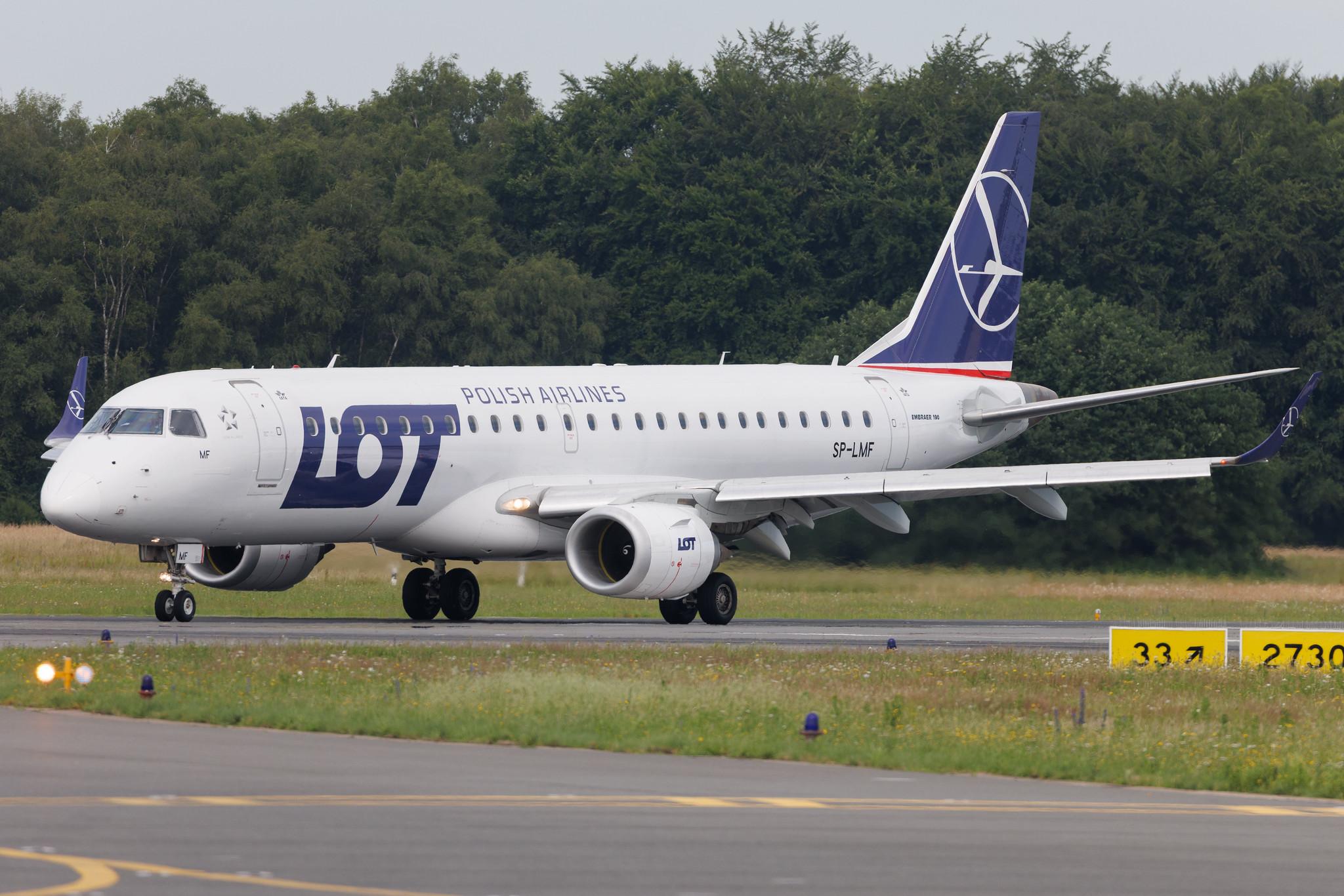 Hamburg Airport: LOT (LO / LOT) | Embraer E190AR E190 | SP-LMF | MSN 19000330