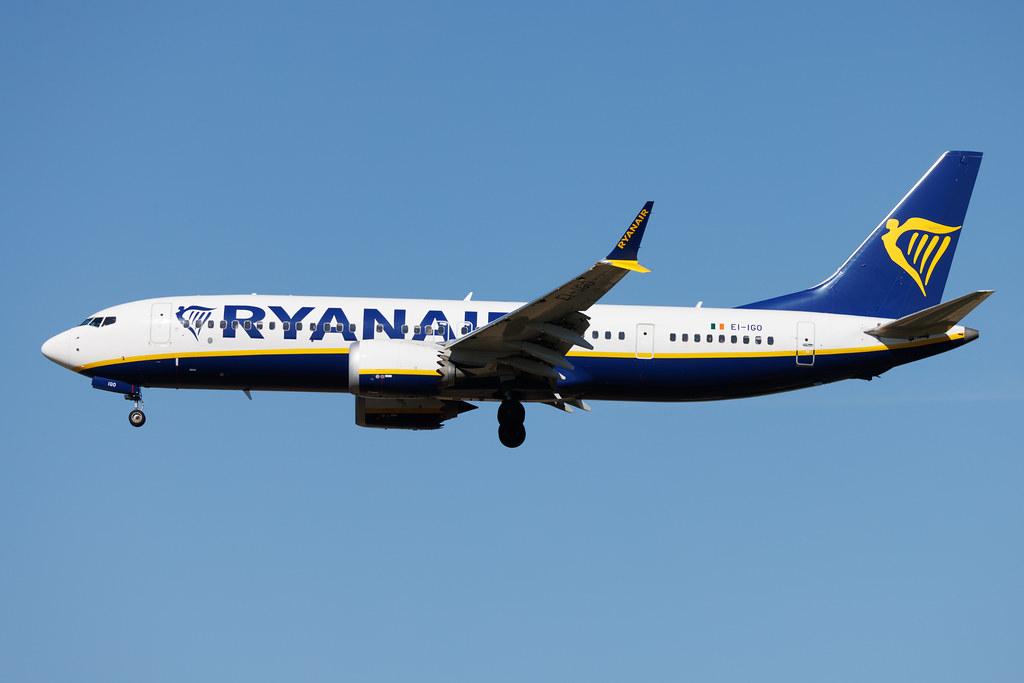 Rome Leonardo da Vinci Fiumicino Airport: Ryanair (FR / RYR) | Boeing 737 MAX 8-200 B38M | EI-IGO | MSN 62350