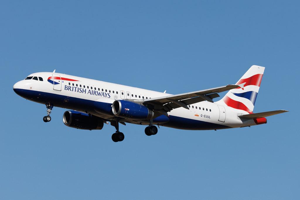 Rome Leonardo da Vinci Fiumicino Airport: British Airways (BA / BAW) | Airbus A320-232 A320 | G-EUUL | MSN 1708