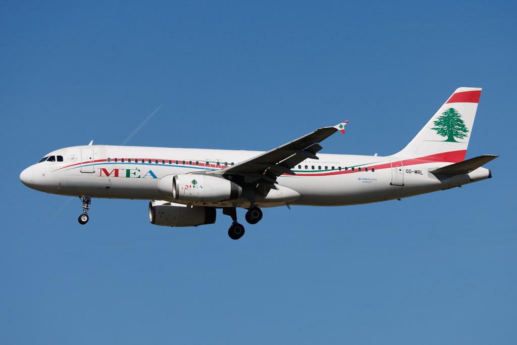 Rome Leonardo da Vinci Fiumicino Airport: MEA (ME / MEA) | Airbus A320-232 A320 | OD-MRL | MSN 05000