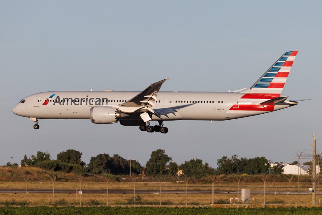 Rome Leonardo da Vinci Fiumicino Airport: American Airlines (AA / AAL) | Boeing 787-9 Dreamliner B789 | N840AN | MSN 40656