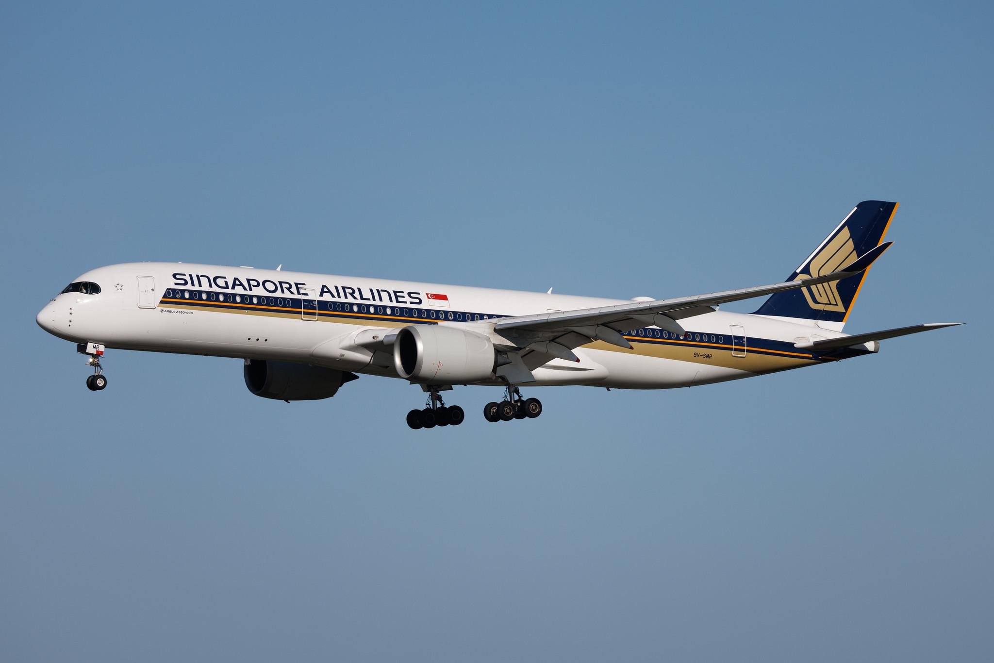 Rome Leonardo da Vinci Fiumicino Airport: Singapore Airlines (SQ / SIA) | Airbus A350-941 A359 | 9V-SMR | MSN 140