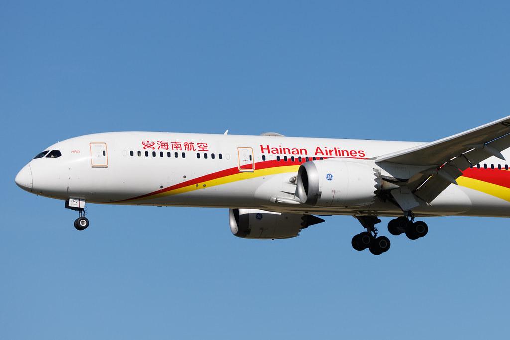 Rome Leonardo da Vinci Fiumicino Airport: Hainan Airlines (HU / CHH) | Boeing 787-9 Dreamliner B789 | B-1342 | MSN 62723