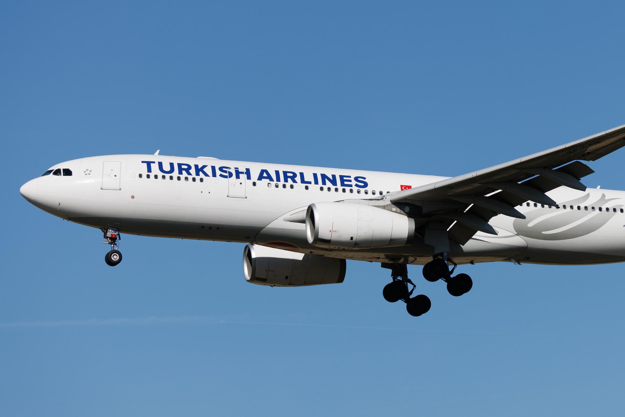 Rome Leonardo da Vinci Fiumicino Airport: Turkish Airlines (TK / THY) | Airbus A330-243 A332 | TC-LOM | MSN 1400