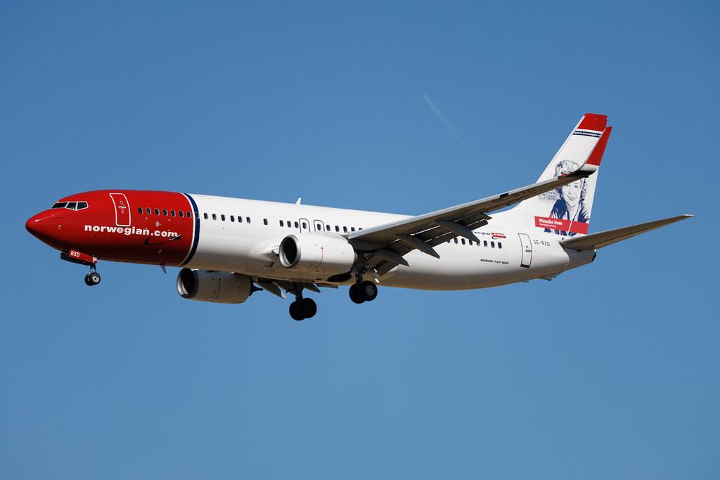 Rome Leonardo da Vinci Fiumicino Airport: Norwegian (DY / NOZ) | Livery: Wenche Foss Livery | Operator: Norwegian Air Sweden | Boeing 737-86N B738 | SE-RXD | MSN 38043