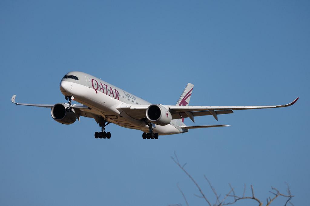 Rome Leonardo da Vinci Fiumicino Airport: Qatar Airways (QR / QTR) | Airbus A350-941 A359 | A7-ALY | MSN 132