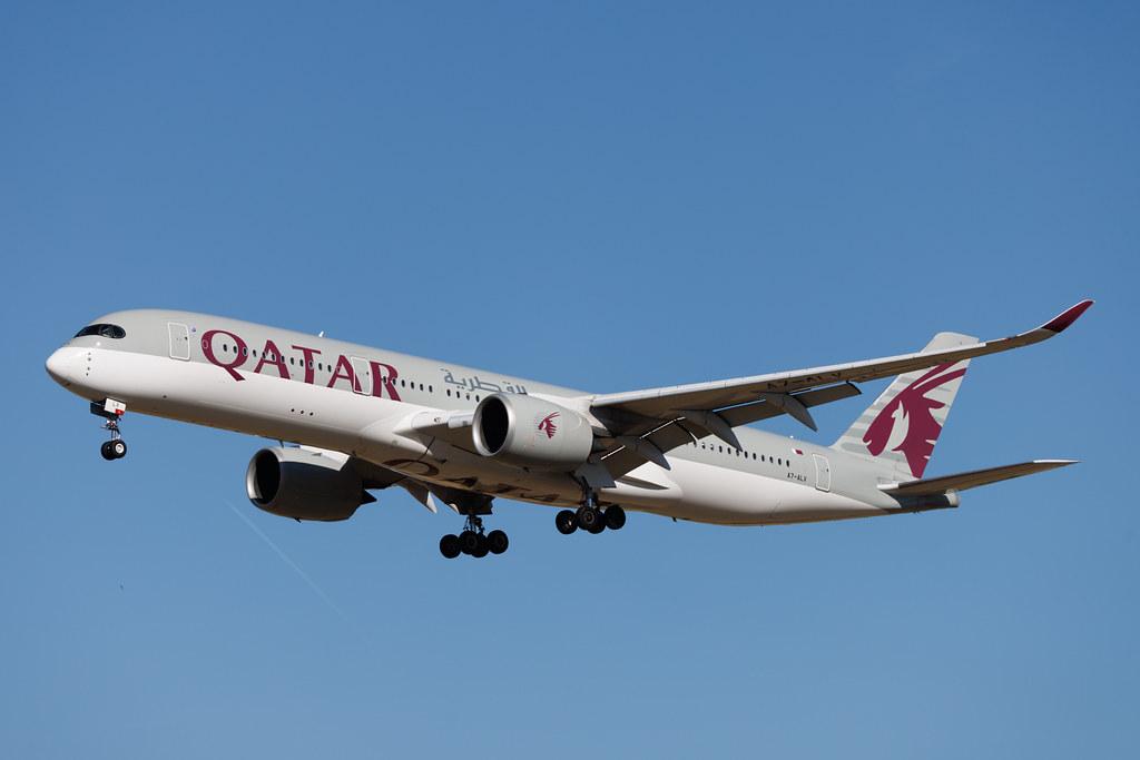 Rome Leonardo da Vinci Fiumicino Airport: Qatar Airways (QR / QTR) | Airbus A350-941 A359 | A7-ALY | MSN 132