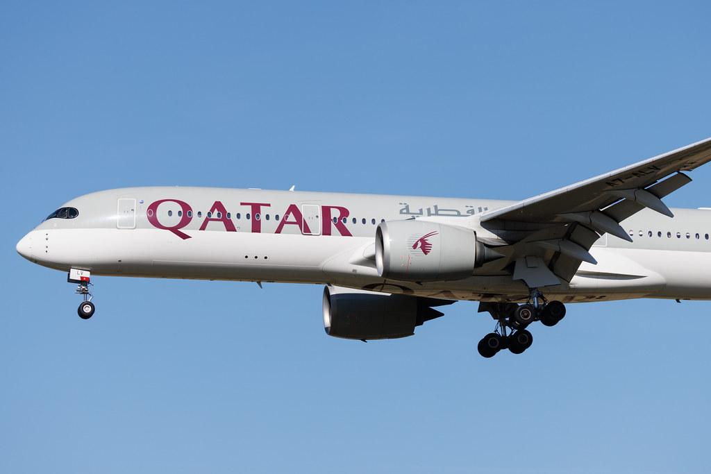 Rome Leonardo da Vinci Fiumicino Airport: Qatar Airways (QR / QTR) | Airbus A350-941 A359 | A7-ALY | MSN 132