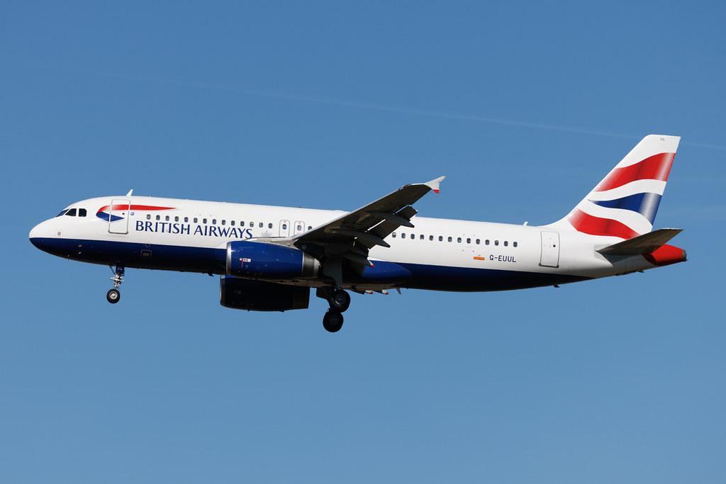 Rome Leonardo da Vinci Fiumicino Airport: British Airways (BA / BAW) | Airbus A320-232 A320 | G-EUUL | MSN 1708