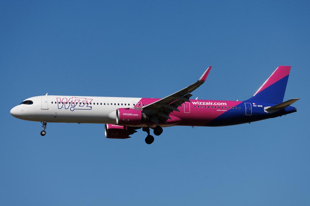 Rome Leonardo da Vinci Fiumicino Airport: Wizz Air (W6 / WZZ) | Operator: Wizz Air Malta | Airbus A321-271NX A21N | 9H-WNW | MSN 12403