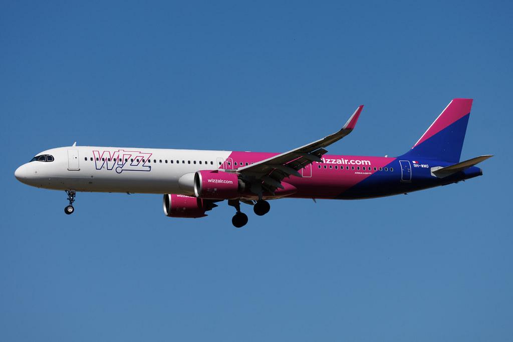 Rome Leonardo da Vinci Fiumicino Airport: Wizz Air (W6 / WZZ) | Operator: Wizz Air Malta | Airbus A321-271NX A21N | 9H-WMG | MSN 12639