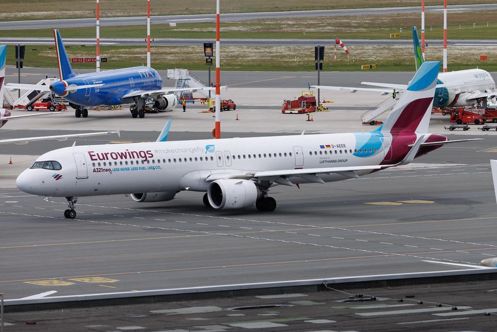 Hamburg Airport: Eurowings (EW / EWG) | Airbus A321-251NX A21N | D-AEEE | MSN 11696