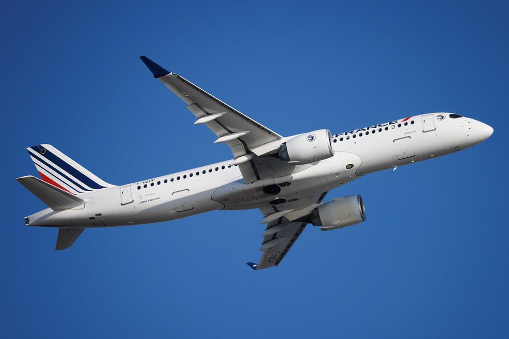 Rome Leonardo da Vinci Fiumicino Airport: Air France (AF / AFR) | Airbus A220-300 BCS3 | F-HZUP | MSN 55196