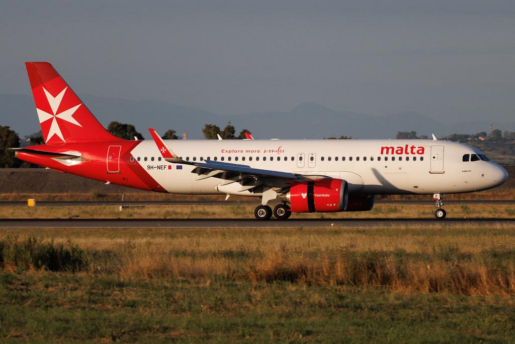 Rome Leonardo da Vinci Fiumicino Airport: KM Malta Airlines (KM / KMM) | Airbus A320-251N A20N | 9H-NEF | MSN 11518