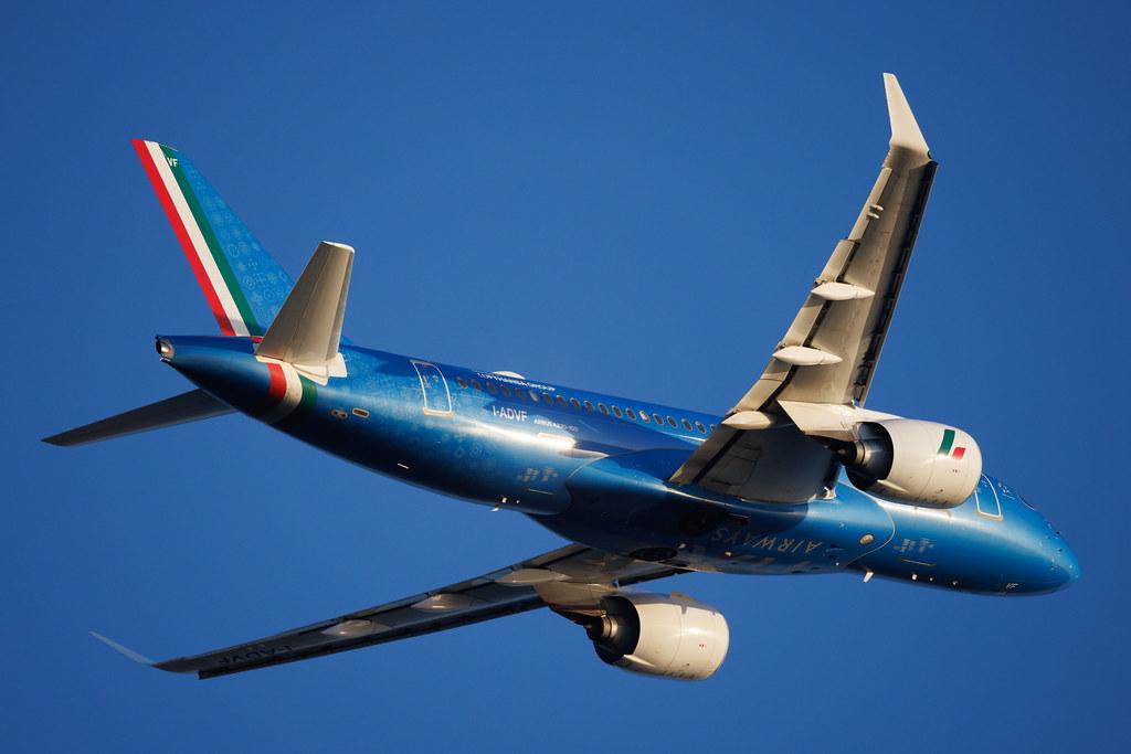 Rome Leonardo da Vinci Fiumicino Airport: ITA Airways (AZ / ITY) | Airbus A220-100 BCS1 | I-ADVF | MSN 50082
