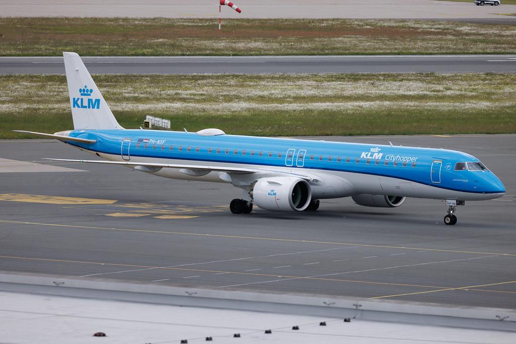 Hamburg Airport: KLM (KL / KLM) | Operator: KLM Cityhopper | Embraer E195-E2 E295 | PH-NXF | MSN 19020061
