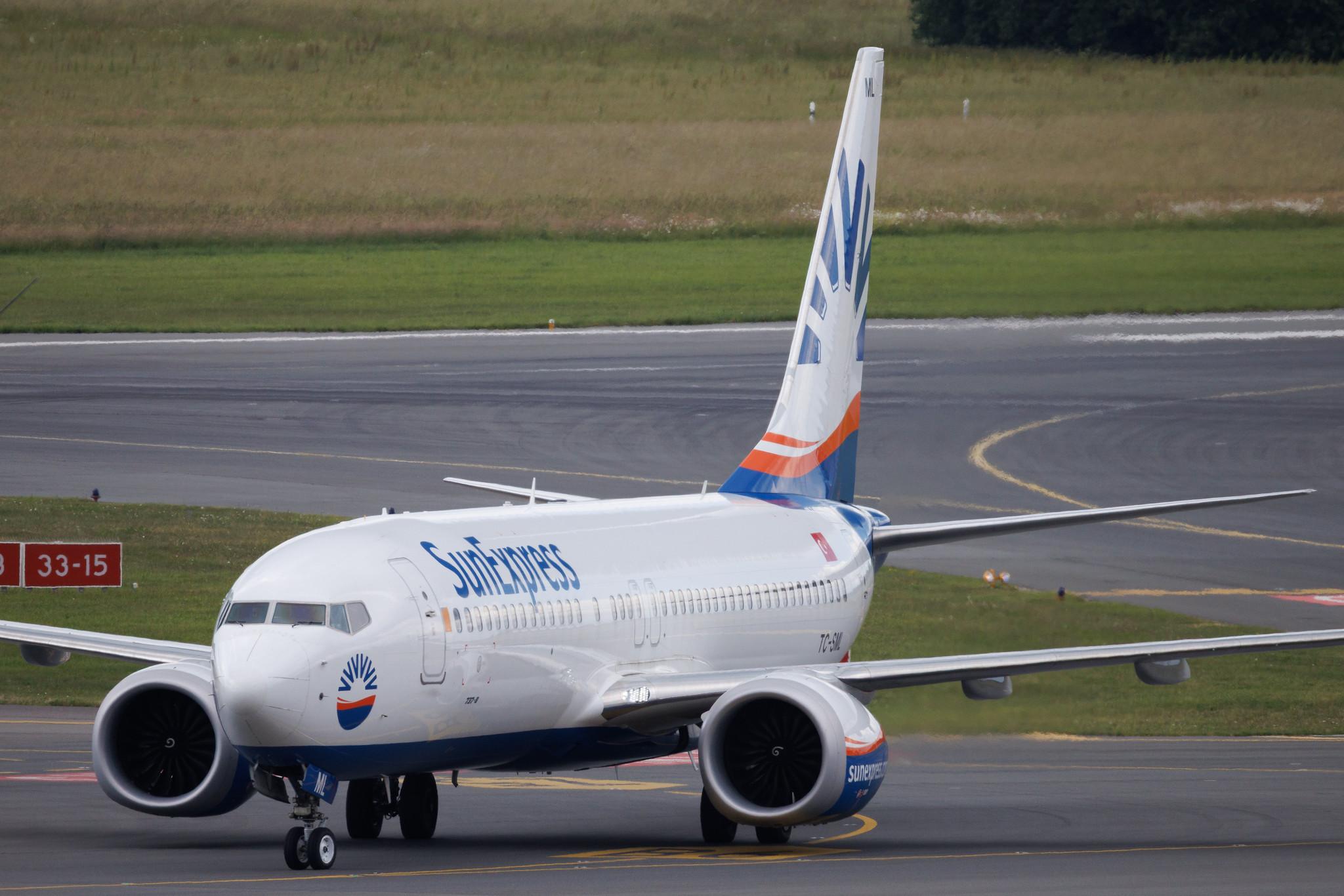 Hamburg Airport: SunExpress (XQ / SXS) | Boeing 737 MAX 8 B38M | TC-SML | MSN 61337