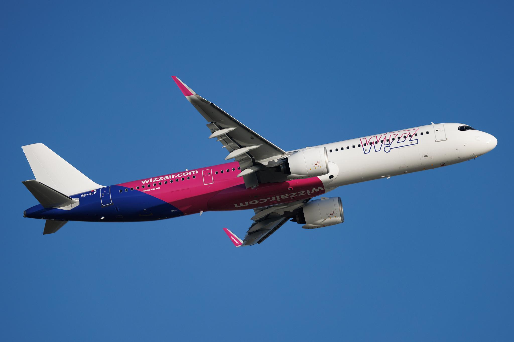 Rome Leonardo da Vinci Fiumicino Airport: Wizz Air (W6 / WZZ) | Operator: Wizz Air Malta | Airbus A321-271NY(XLR) A21N | 9H-XLF | MSN 12809