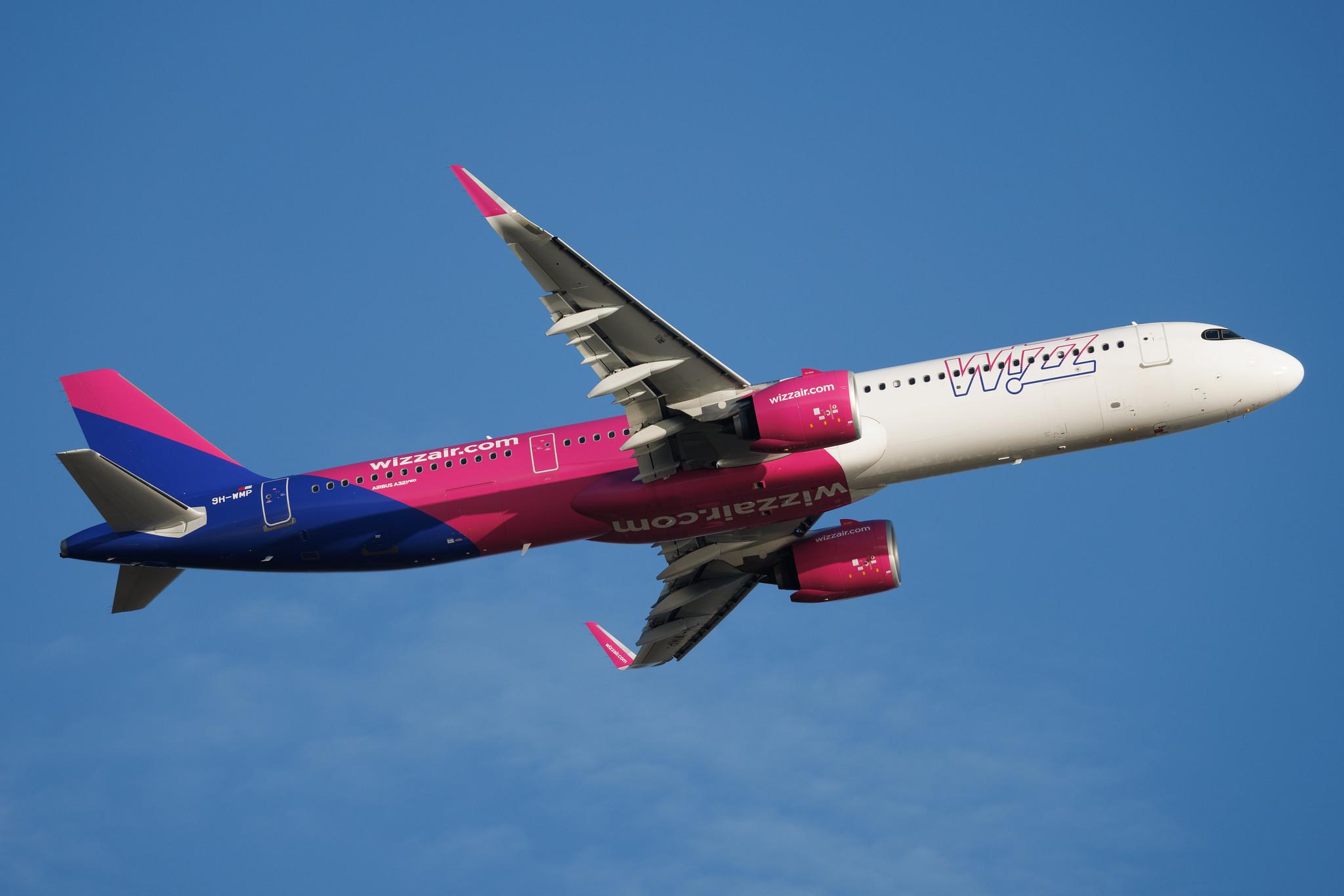 Rome Leonardo da Vinci Fiumicino Airport: Wizz Air (W6 / WZZ) | Operator: Wizz Air Malta | Airbus A321-271NX A21N | 9H-WMP | MSN 12864