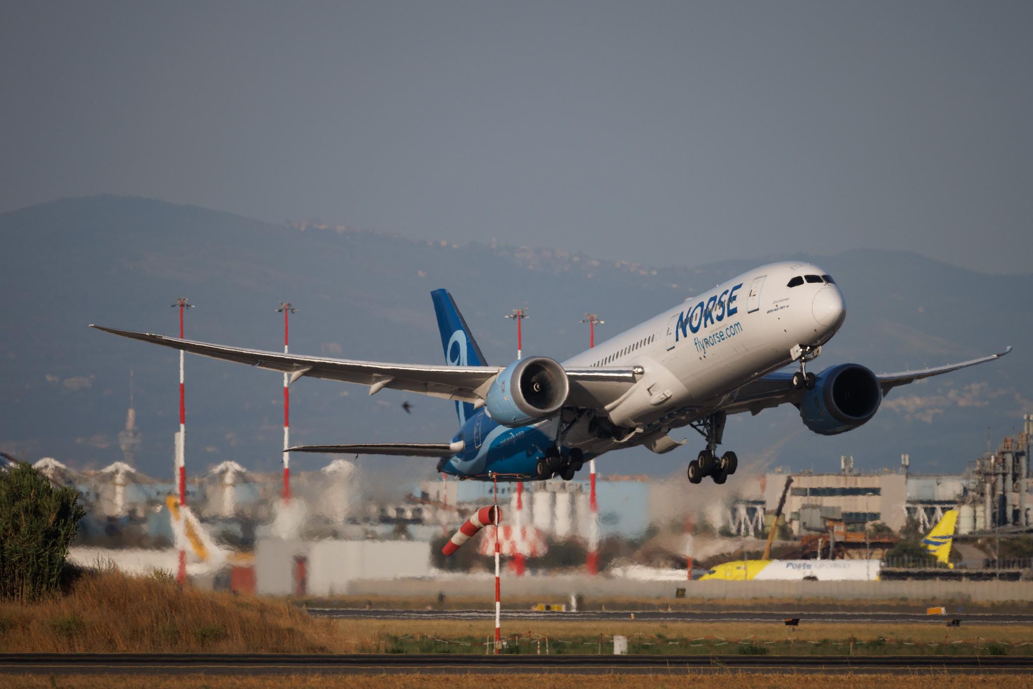 Rome Leonardo da Vinci Fiumicino Airport: Norse (N0 / NBT) | Operator: Norse UK | Boeing 787-9 Dreamliner B789 | G-CKWN | MSN 63317
