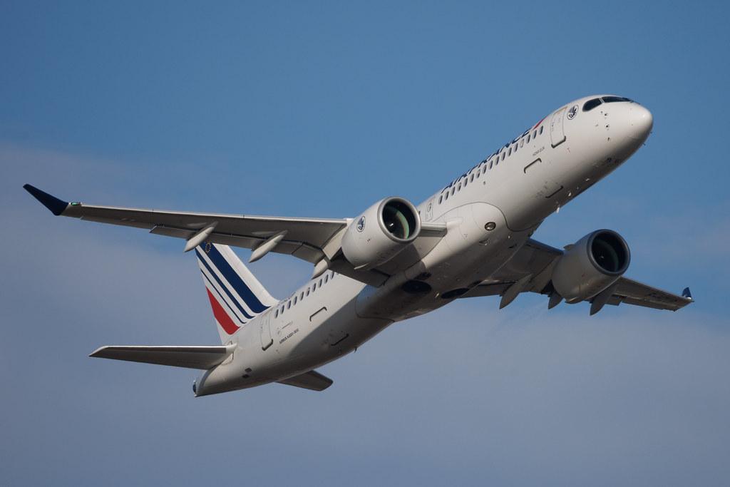 Rome Leonardo da Vinci Fiumicino Airport: Air France (AF / AFR) | Airbus A220-300 BCS3 | F-HZUP | MSN 55196