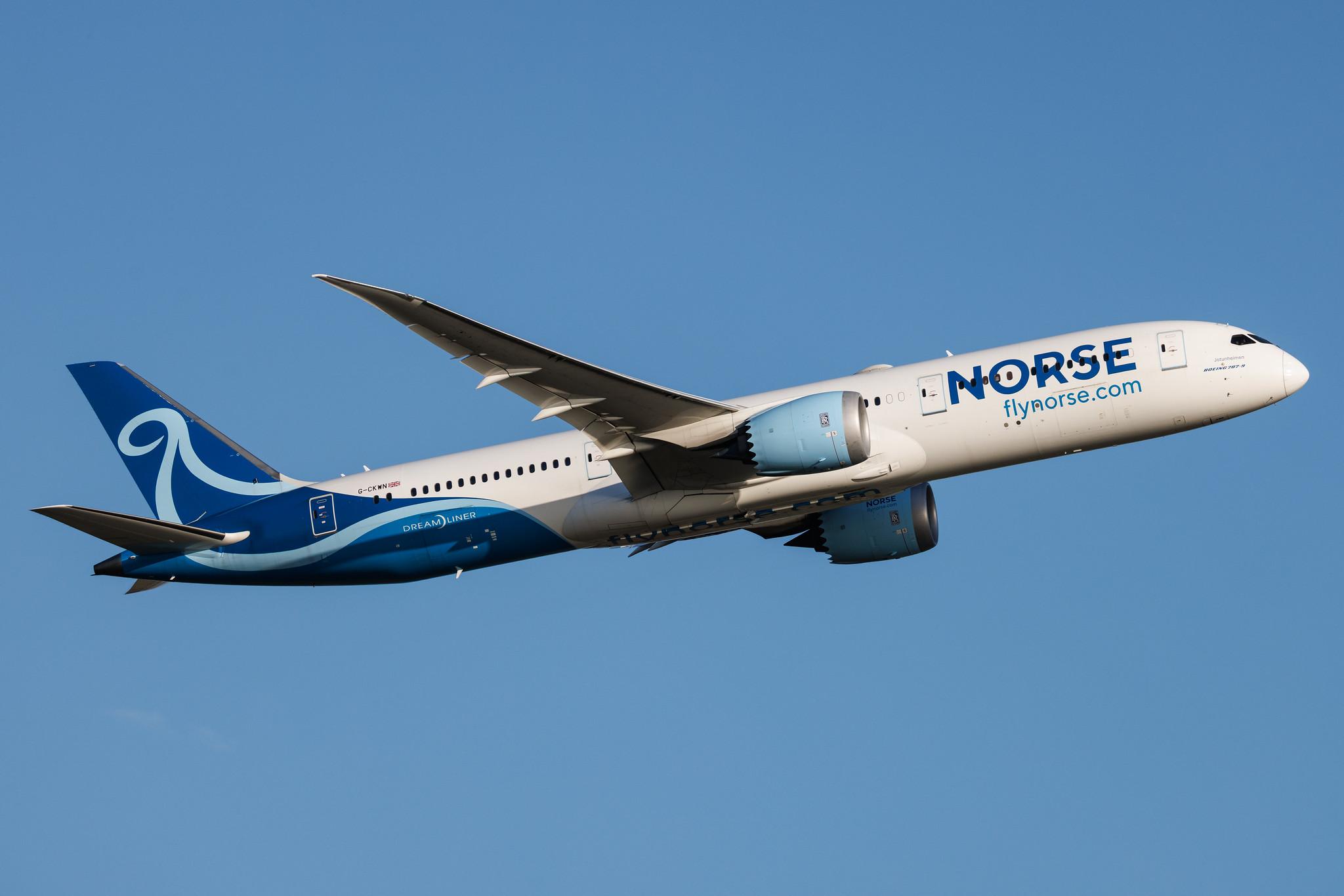 Rome Leonardo da Vinci Fiumicino Airport: Norse (N0 / NBT) | Operator: Norse UK | Boeing 787-9 Dreamliner B789 | G-CKWN | MSN 63317