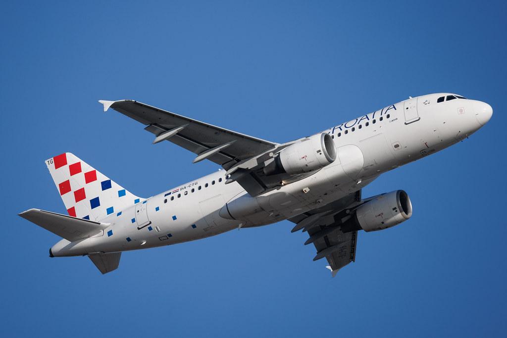 Rome Leonardo da Vinci Fiumicino Airport: Croatia Airlines (OU / CTN) | Airbus A319-112 A319 | 9A-CTG | MSN 0767