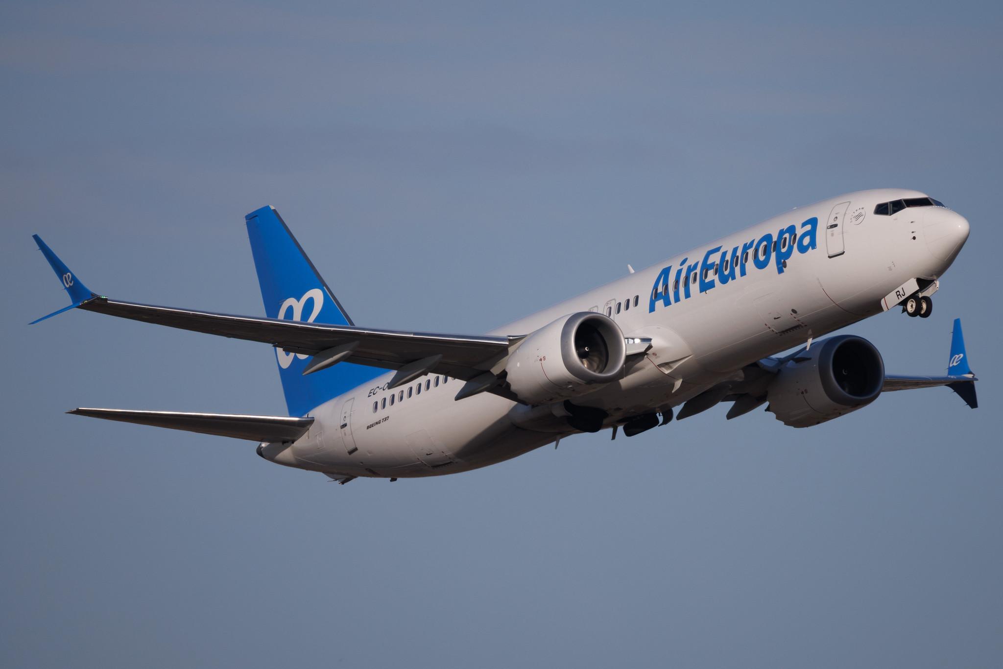 Rome Leonardo da Vinci Fiumicino Airport: Air Europa (UX / AEA) | Boeing 737 MAX 8 B38M | EC-ORJ | MSN 65538