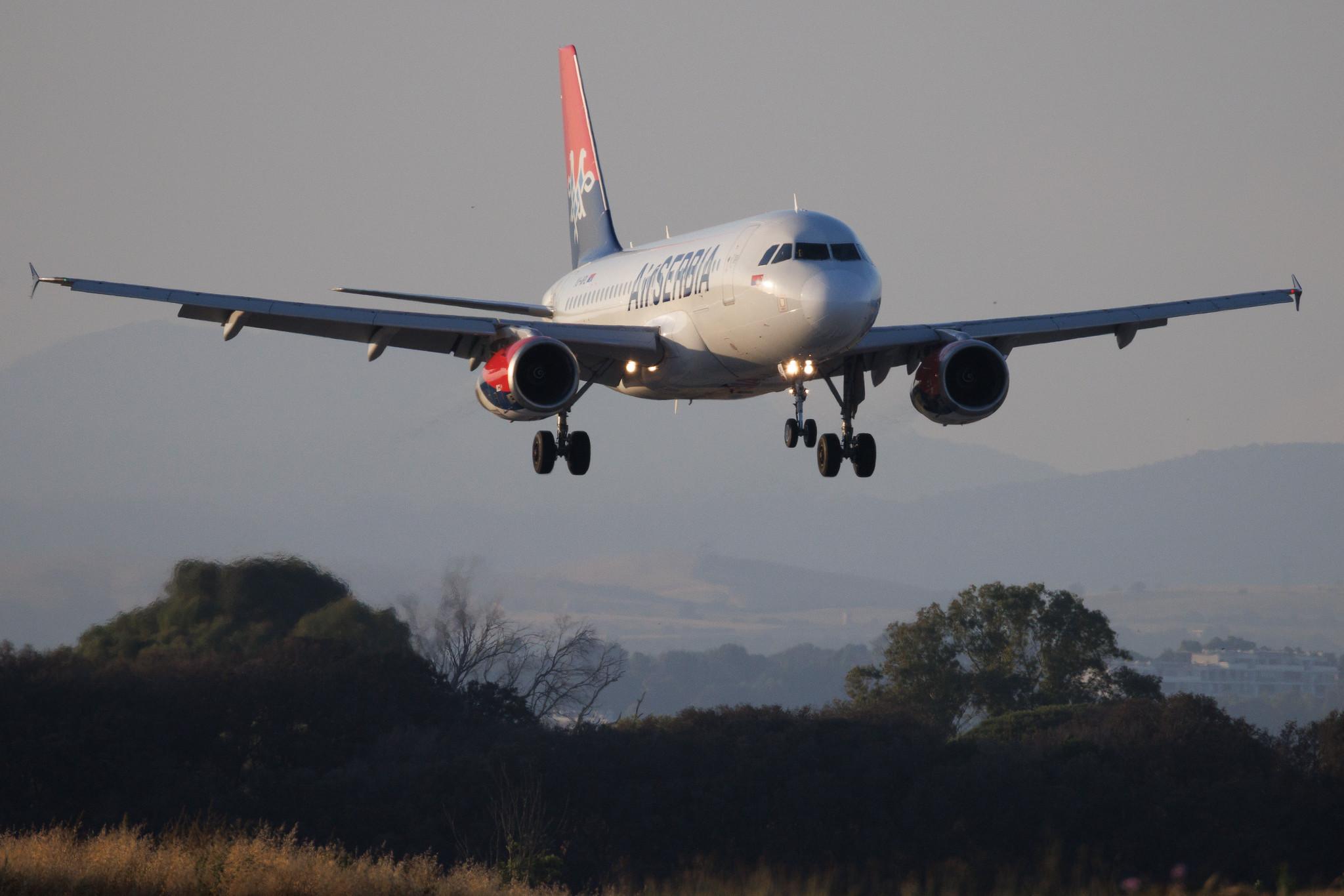 Rome Leonardo da Vinci Fiumicino Airport: AirSERBIA (JU / ASL) | Airbus A319-132 A319 | YU-APL | MSN 04282
