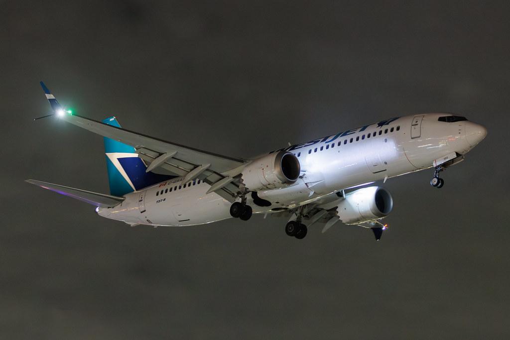 Los Angeles International Airport: WestJet (WS / WJA) | Boeing 737 MAX 8 B38M | C-GXAX | MSN 60512