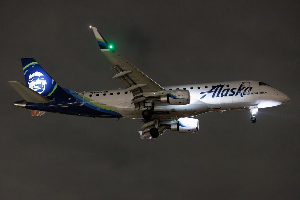 Los Angeles International Airport: Alaska Horizon (AS / ASA) | Operator: Horizon Air | Embraer E175LR E75L | N655QX | MSN 17000940