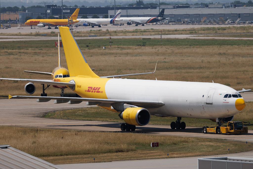 Leipzig Halle Airport: DHL (D0 / DHK) | Operator: ASL Airlines | Airbus A300F4-605R A306 | EI-LDG | MSN 870