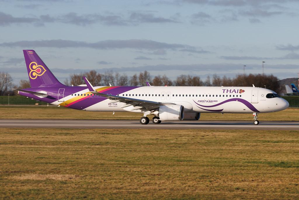 Hamburg Finkenwerder: Thai Airways (TG / THA) | Livery: First A321neo Sticker | Airbus A321-251NX A21N | HS-TOA | MSN 12846