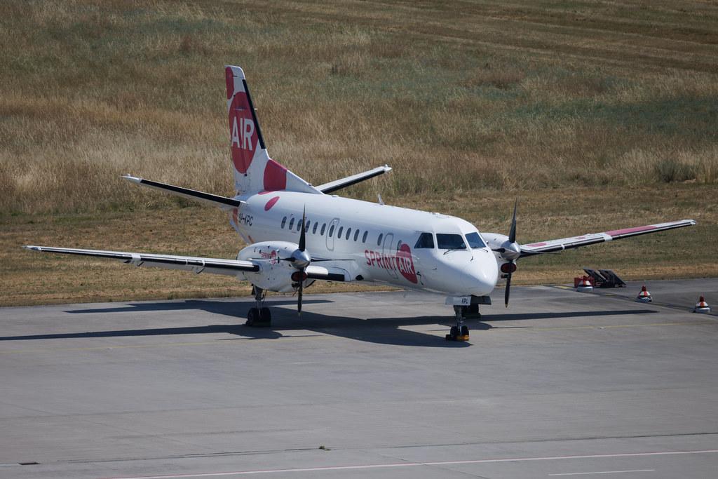 Leipzig Halle Airport: SprintAir (P8 / SRN) | Saab 340A(QC) SF34 | SP-KPC | MSN 340A-070