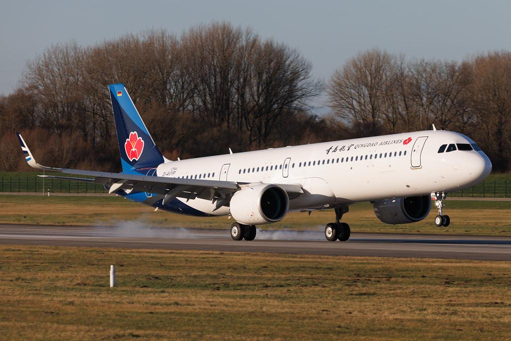 Hamburg Finkenwerder: Qingdao Airlines (QW / QDA) | Airbus A321-271NX A21N | D-AVYP | B-32PM | MSN 12944