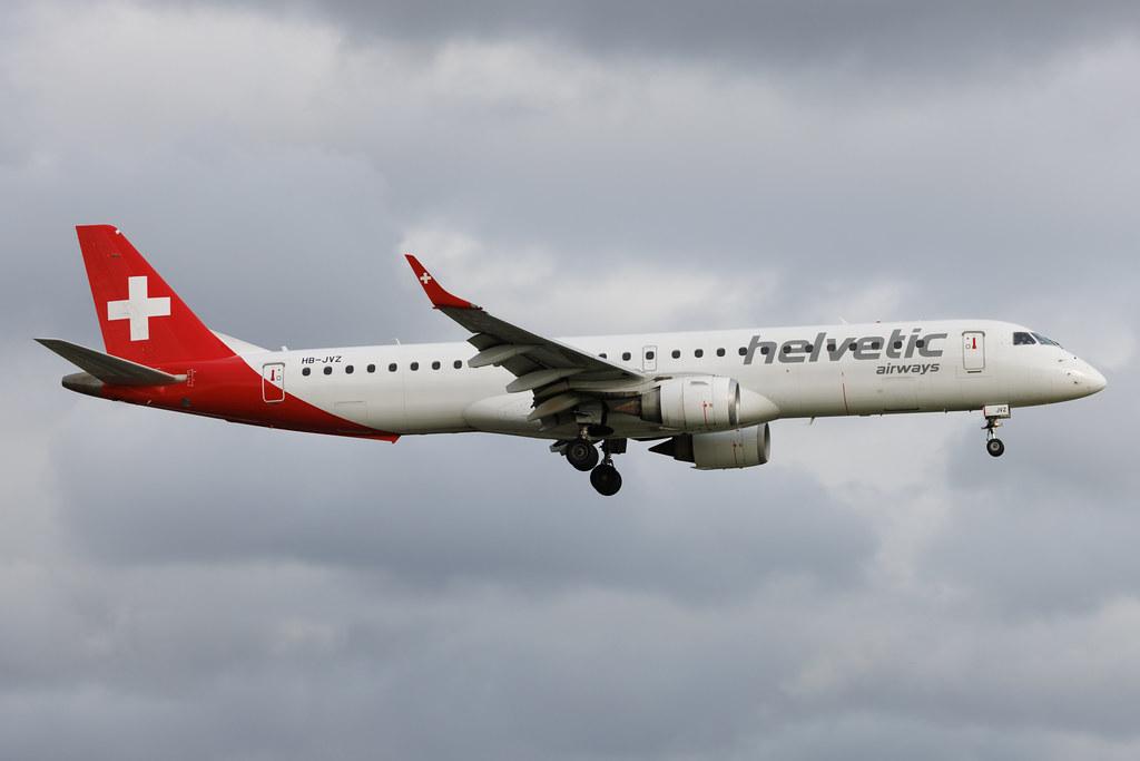 Hamburg Airport: Helvetic Airways (2L / OAW) | Embraer E195AR E195 | HB-JVZ | MSN 19000498