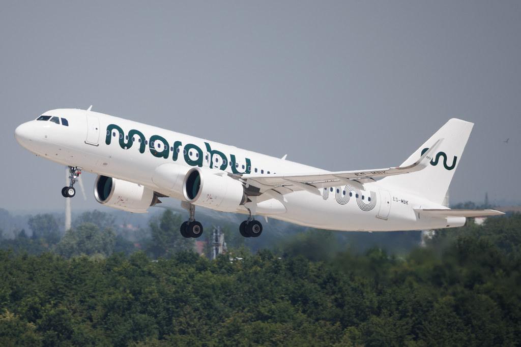 Leipzig Halle Airport: Marabu (DI / MBU) | Airbus A320-271N A20N | ES-MBK | MSN 08382