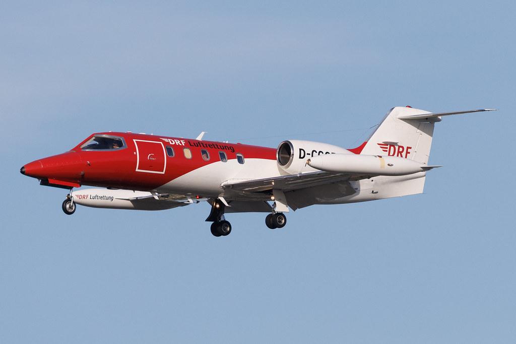 Hamburg Airport: DRF Luftrettung (1I / AMB) | Livery: German Air Rescue | Learjet 35A LJ35 | D-CCCB | MSN 35-663